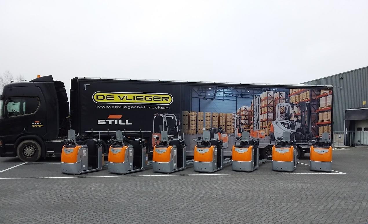 Zeven nieuwe STILL horizontale orderverzamelaars voor Bison International in Goes